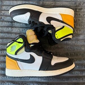 Nike Air Jordan 1 High - White, Black, Yellow, Neon Green